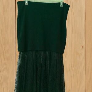 Free People Black Strapless Dress